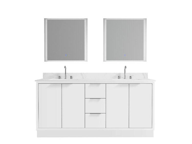 Bagno Italia Grande Collection Bathroom Vanity 72" - Renoz