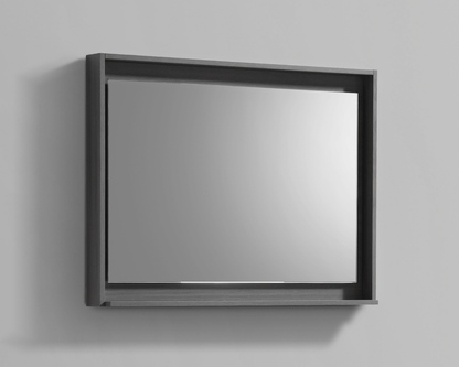 Kube Bath 30" Wide Bathroom Mirror With Shelf - Renoz