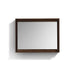 Kube Bath 40″ Wide Mirror With Shelf – Rosewood