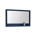 Kube Bath 48″ Wide Mirror W/ Shelf – Gloss Blue - Renoz