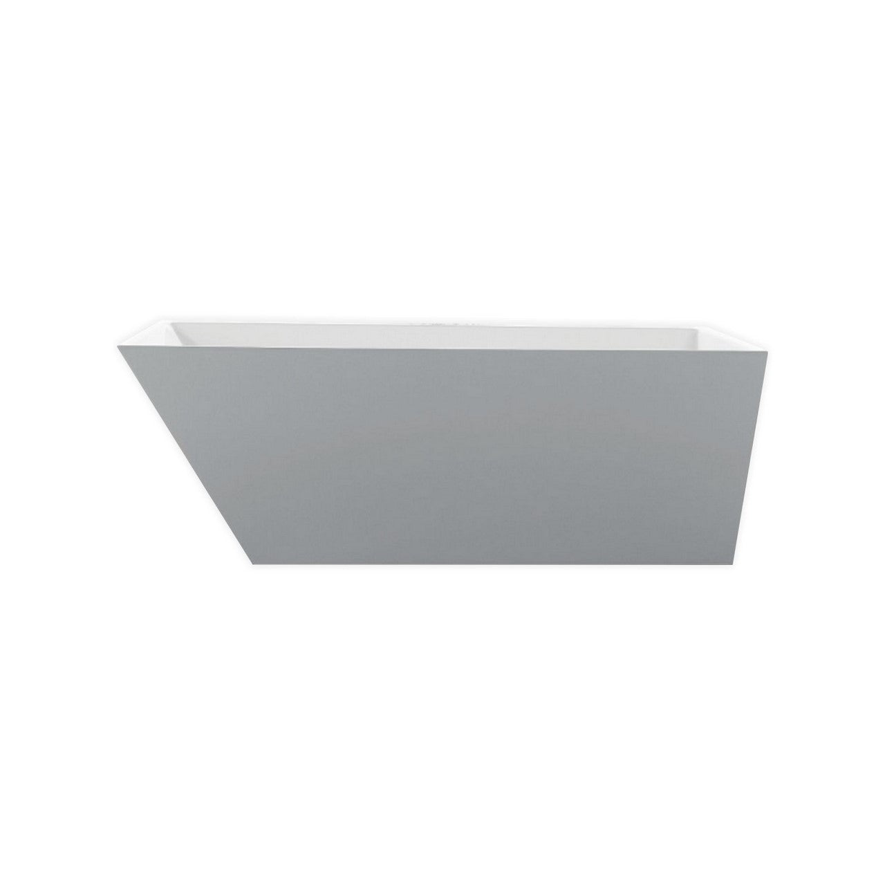 KubeBath Obliquo 59″ Free Standing Bathtub