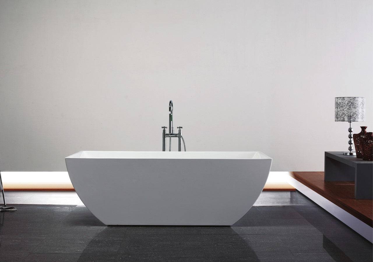 Kube Bath Contemporanea Free Standing Bathtub Collection 59" and 67" - Renoz