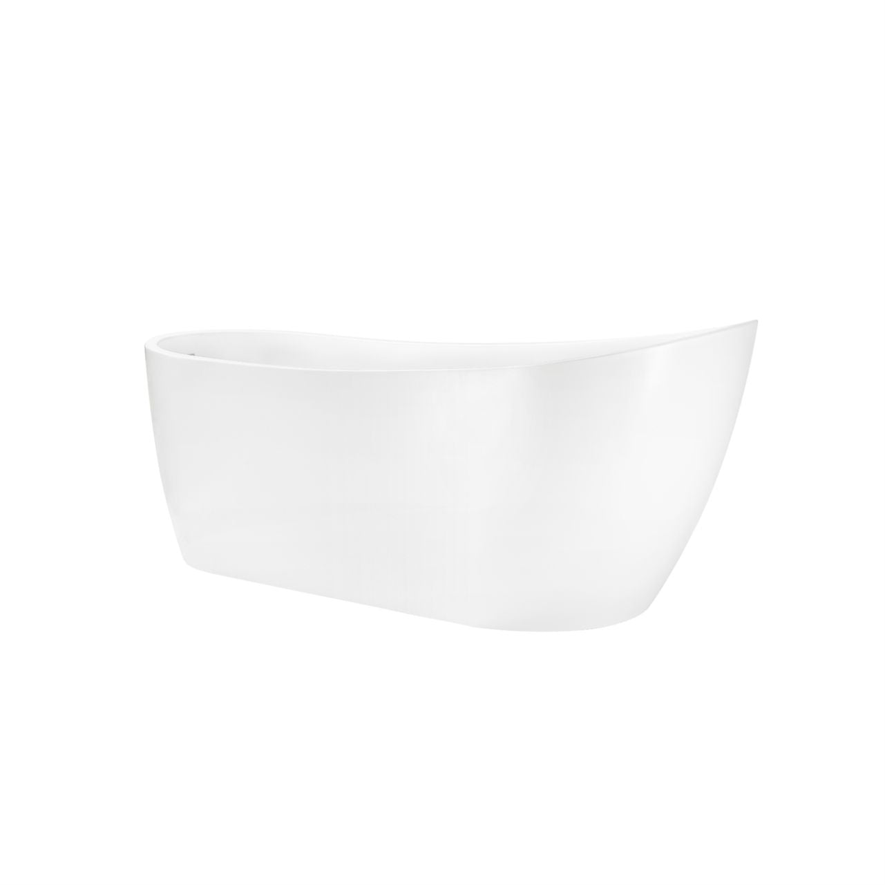 KubeBath Kube White Free Standing Bathtub