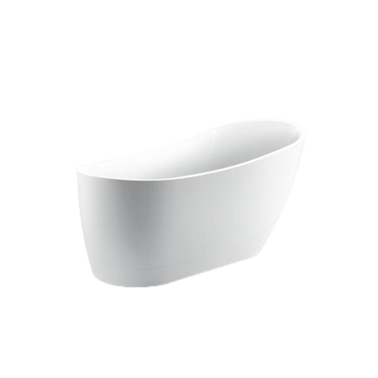 KubeBath Kube White Free Standing Bathtub