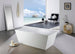 Kube Bath Squadra Free Standing Bathtub Collection in 59