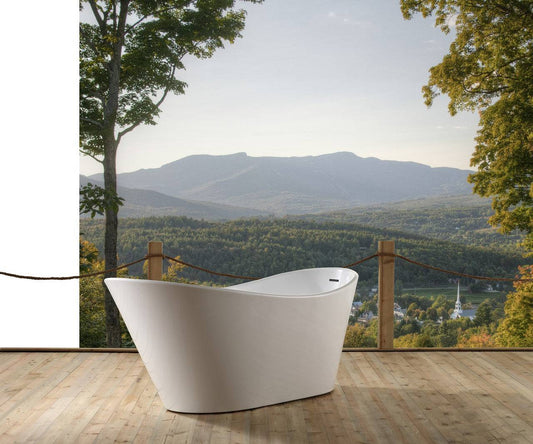 Kube Lavello Free Standing 70.75" x 30.63" x 28.75" Bathtub - Renoz