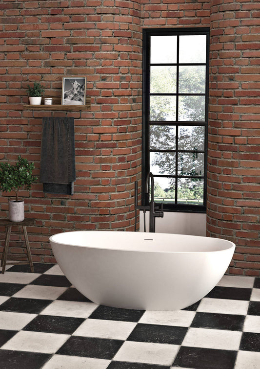 Slik Portfolio Bath Logan Slikcast Matte White 61.44" x 29.44" x 20.5 Elevation System - Renoz