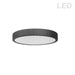 Dainolite 30W LED Flush mount, Matte Black with White Acrylic Diffuser - Renoz