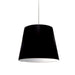 Dainolite 1 Light Oversized Drum Pendant Medium Black Shade - Renoz