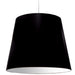 Dainolite 1 Light Oversized Drum Pendant X-Large Black Shade - Renoz