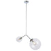 Dainolite 2 Light Incandescent Pendant, Polished Chrome Finish - Renoz