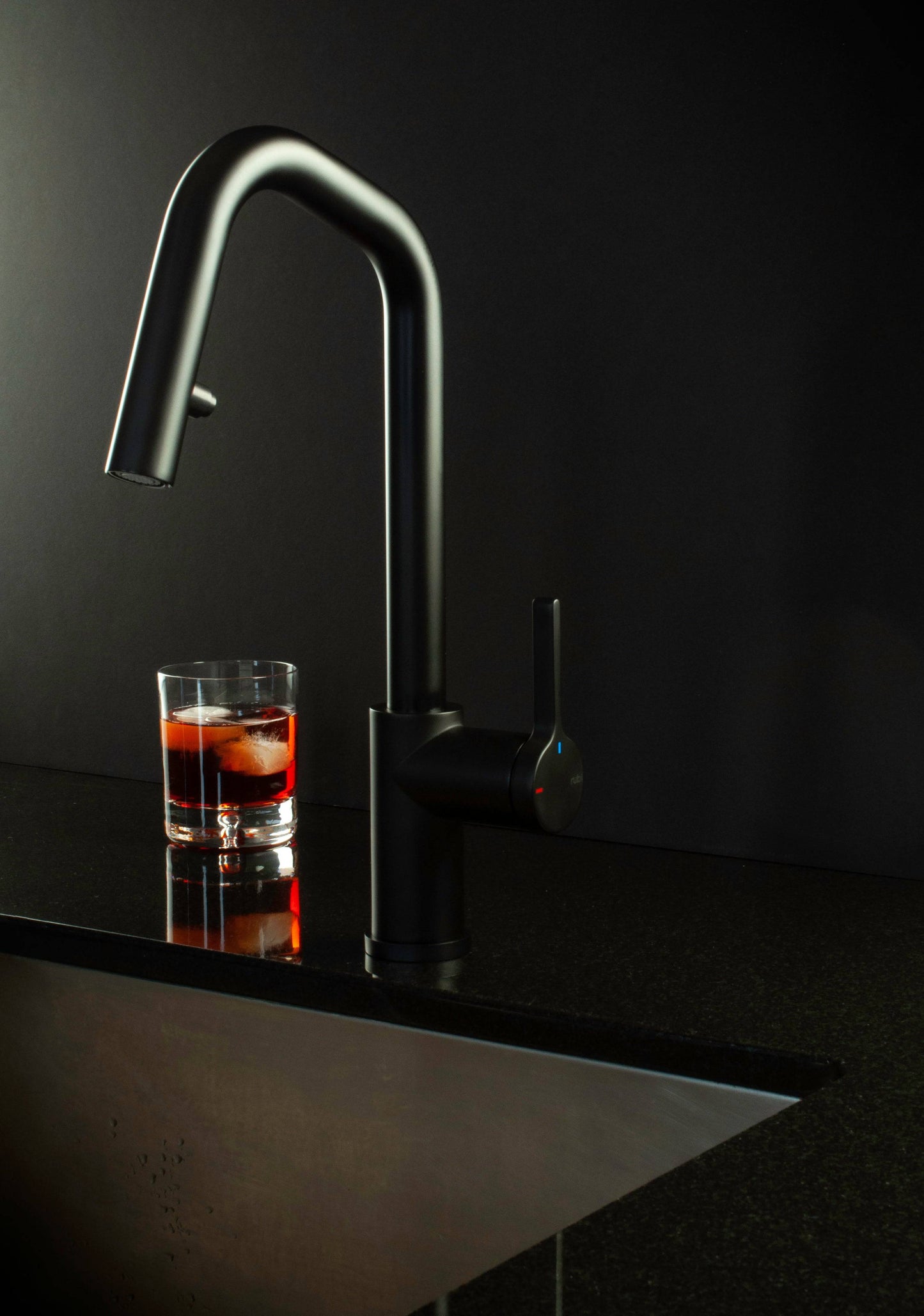 Rubi Endricks R - Single Lever Kitchen Faucet-Black - Renoz