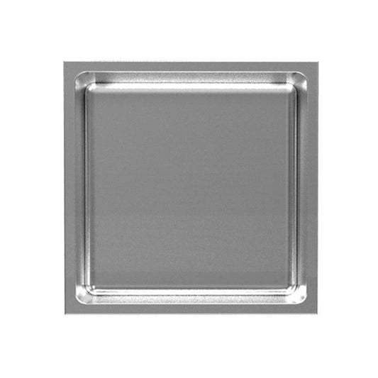 Rubi Built-in Stainless Steel Niche With Rounded Corners 12" x 12" - Renoz