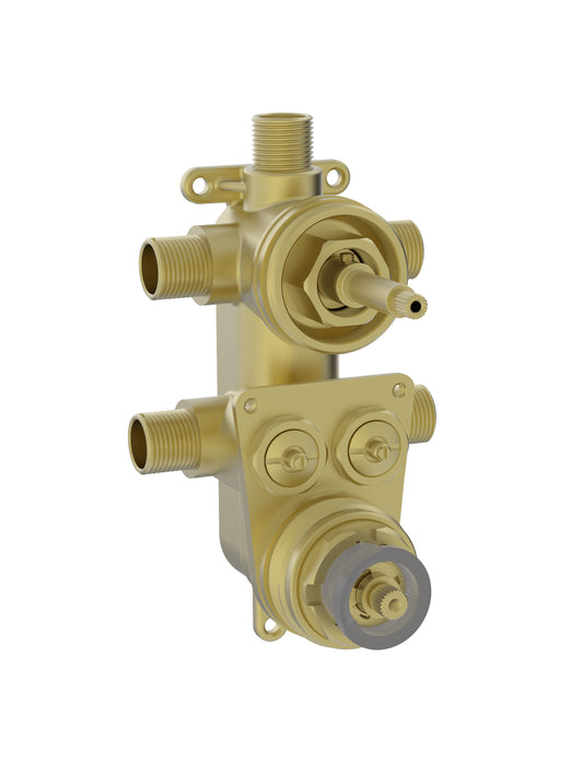 Baril 3-Way Pressure Balanced Rough-In Valve With Shared Port - VALVES 9531