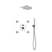 Kube Bath Aqua Rondo Chrome Brass Shower Set With 12