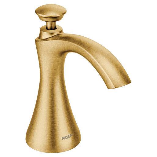 Moen Transitional Soap Dispenser Brushed Gold - Renoz