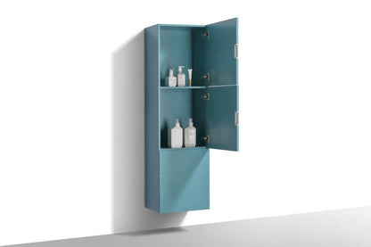 Kube Bath Bliss 18" Wide by 59" High Linen Side Cabinet With Three Doors - Renoz