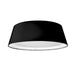 Dainolite LED Flush Mount, Tapered Drum Shade, Black - Renoz