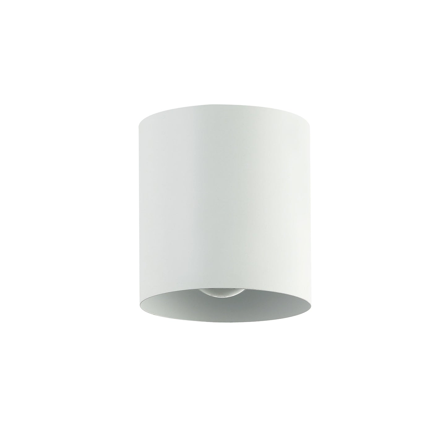 Dainolite 1 Light Flush Mount Ceiling Light, Matte White