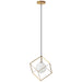 Dainolite 1 Light Halogen Pendant Gold Finish - Renoz