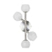 Dainolite 4 Light Halogen Wall Sconce Satin Chrome Finish with Frosted Glass - Renoz