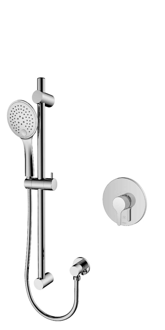 Tenzo MYLO pressure balanced single function shower kit - Chrome