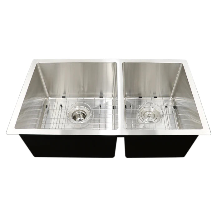 Kodaen Mission Undermount Kitchen Sink-18G Double Bowl UN