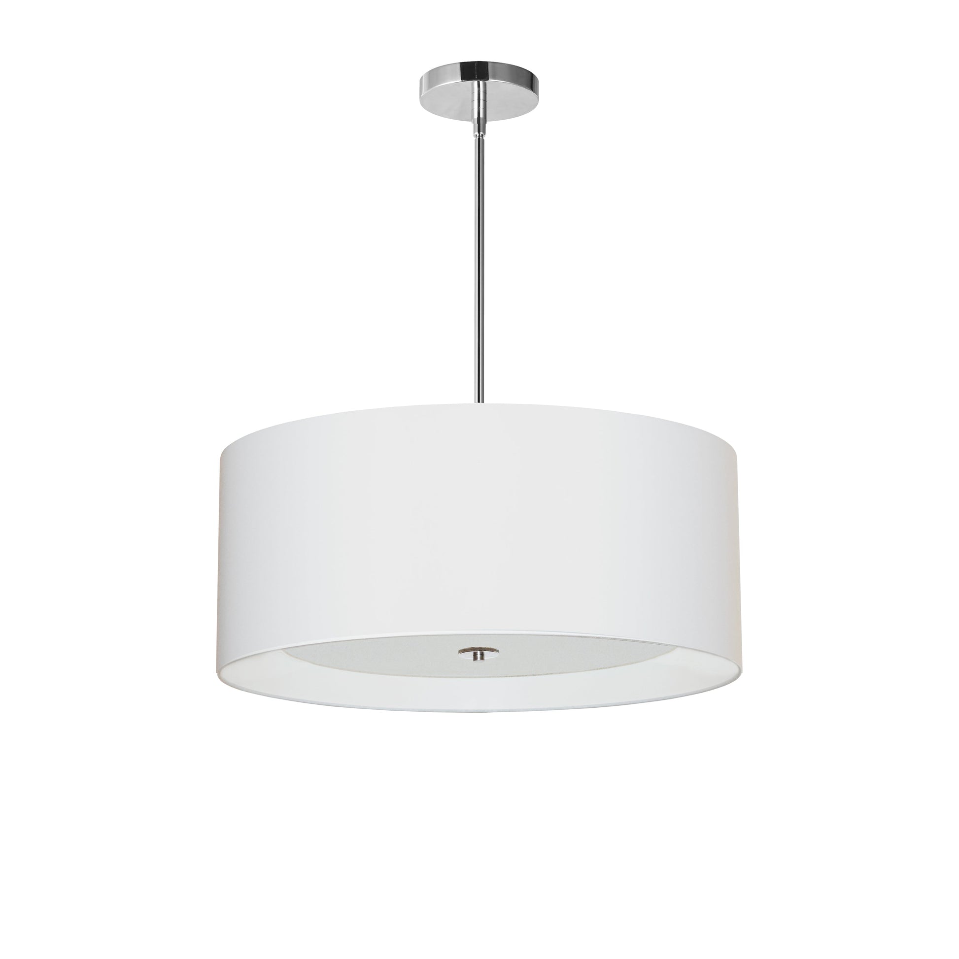 Dainolite 4 Light Helena Pendant Polished Chrome White with White Diffuser - Renoz