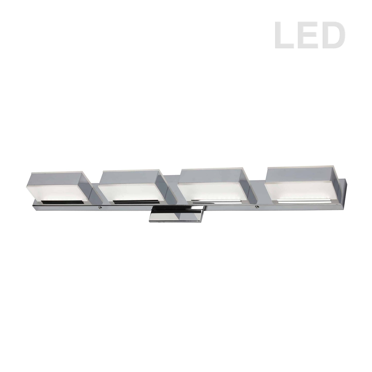 Dainolite 4 Light LED Wall Vanity, Polished Chrome Finish - Renoz