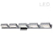 Dainolite 5 Light LED Wall Vanity, Polished Chrome Finish - Renoz