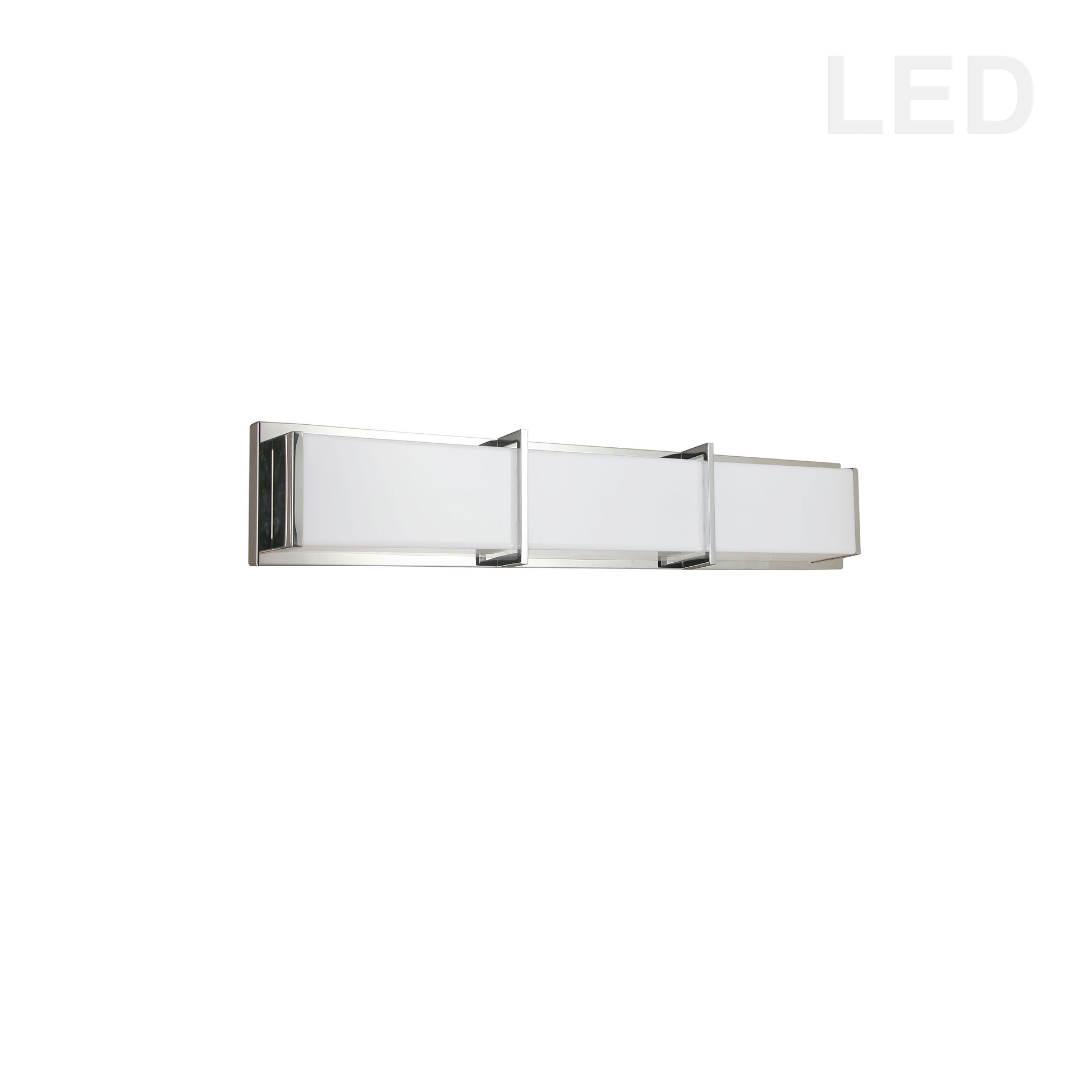 Dainolite 36W Polished Chrome Vanity Light w/ White Acrylic Diffuser - Renoz