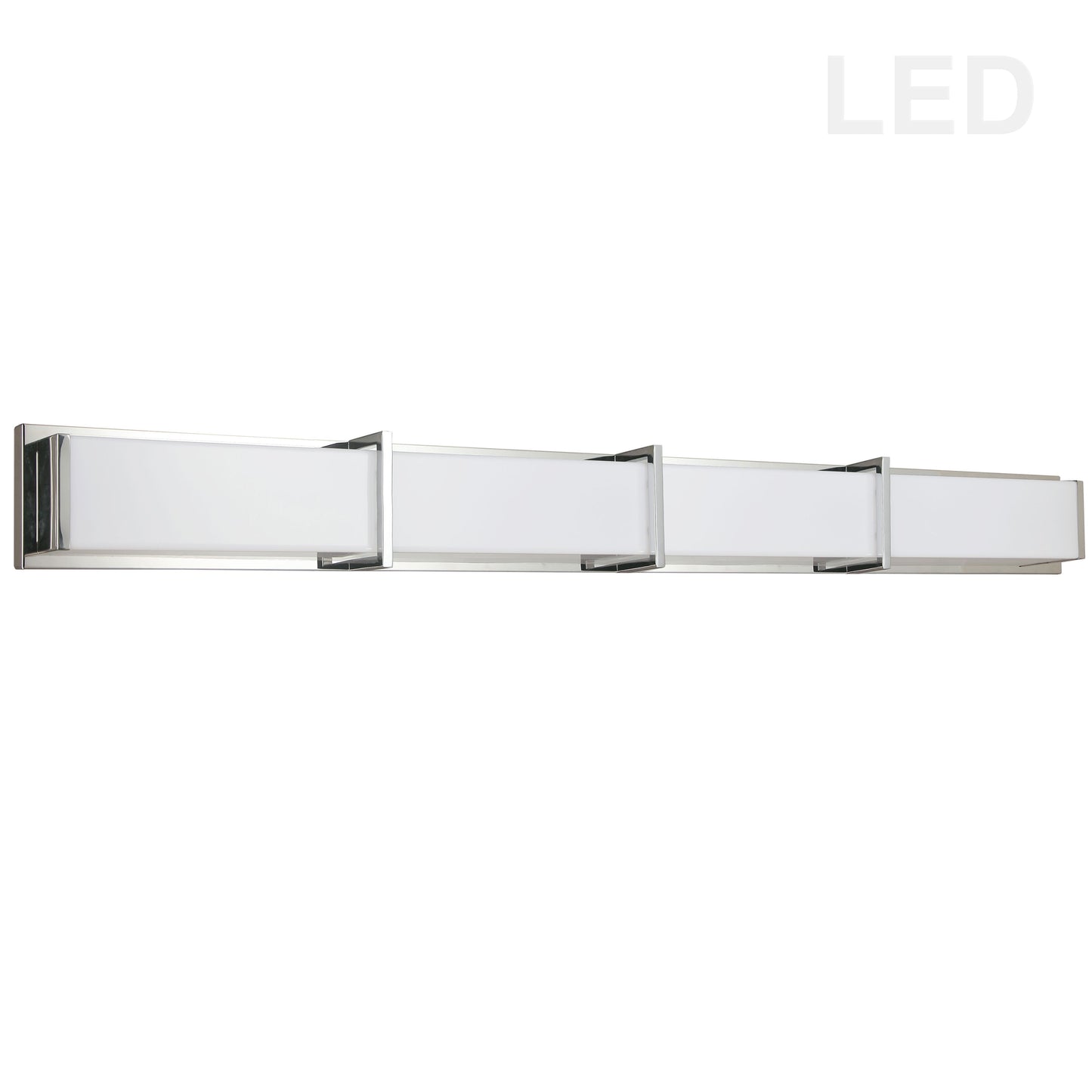 Dainolite 72W Polished Chrome Vanity Light w/ White Acrylic Diffuser - Renoz