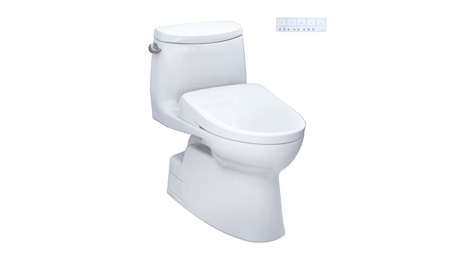 Toto Carlyle II Washlet + S7A One-piece Toilet - 1.28 GPF