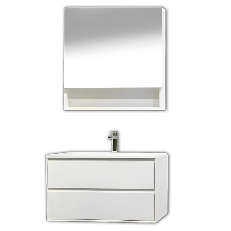 Aktuell Thor Wall-mounted Vanity With Integrated Sink