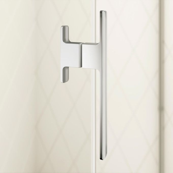 Kalia - Koncept Evo 48” X 77” Sliding Shower Doors With KaliaPROTEK Protective Film (Outside Panels) - Left Opening - Chrome