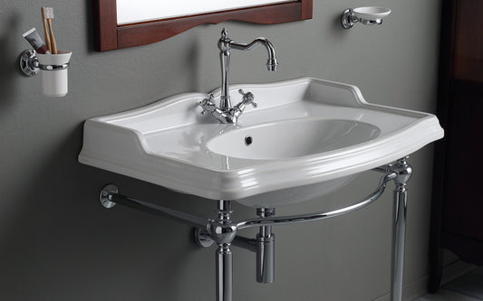 Simas AR864CG1 - Console With Sink and Ceramic Legs (Floor Mount)