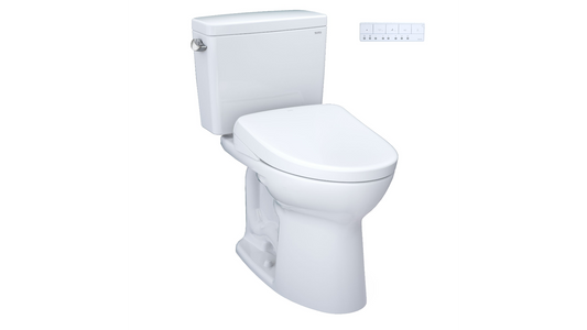 Toto Drake Washlet+ S7a Two-piece Toilet - 1.28 GPF (Non-unIVersal Height)