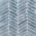 MSI Blue Shimmer Chevron Pattern Tile
