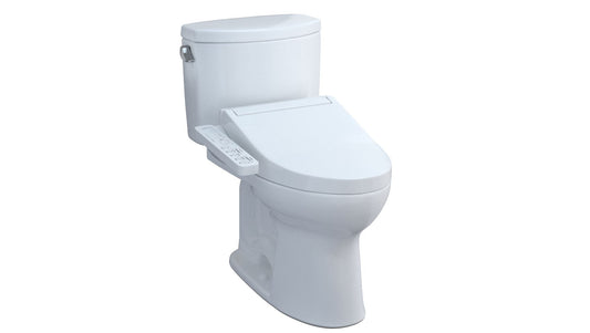 Toilette deux pièces Toto Drake avec siège de bidet Washlet C2 - 1,28 GPF