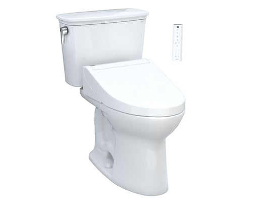 Toilette transitionnelle deux pièces Toto Drake avec siège de bidet Washlet C5 - 1,28 GPF