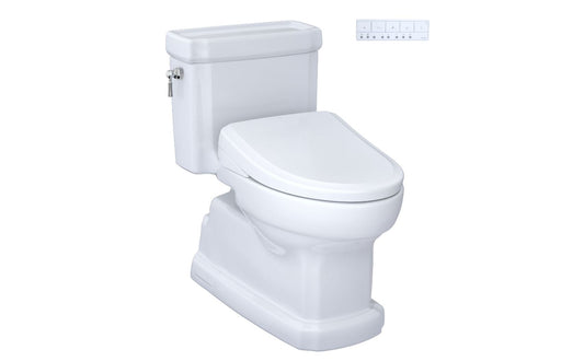 Toilette monobloc Toto Guenièvre avec siège de bidet Washlet S7A - 1,28 GPF