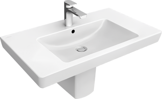 Lavabo de salle de bain avec meuble-lavabo Villeroy &amp; Boch Alpin Subway blanc