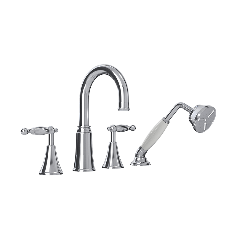 Rubi Qabil Four-piece Bathtub Faucet- Chrome - Renoz