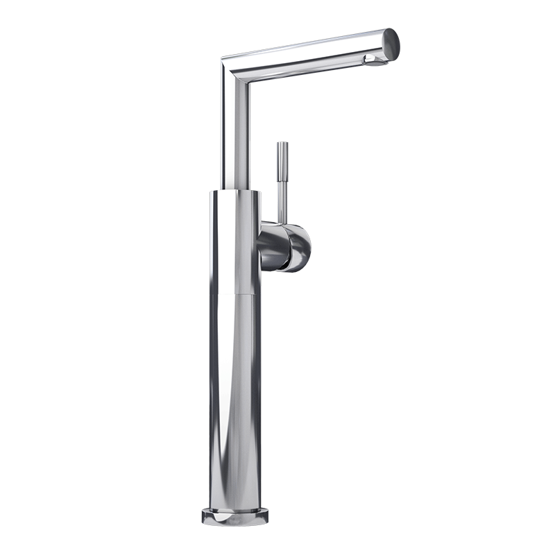 Rubi Billie Raised Single Lever Bassin Faucet With Drain- Chrome - Renoz