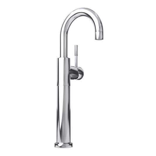 Rubi Dana Raised Single Lever Bassin Faucet With Drain- Chrome - Renoz