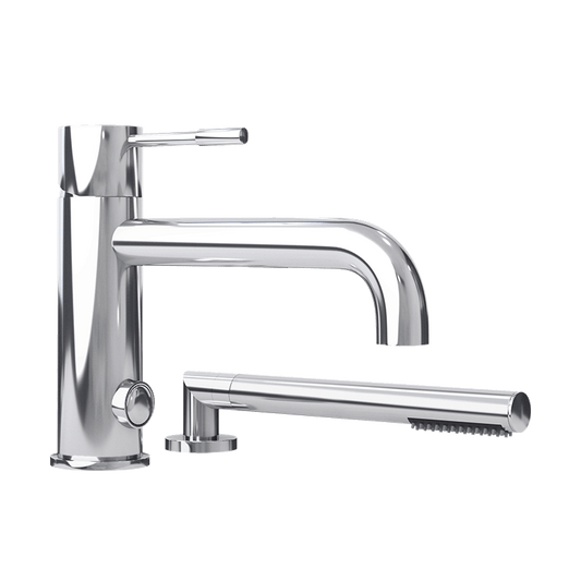 Rubi Dana Two-piece Bathtub Faucet- Chrome - Renoz