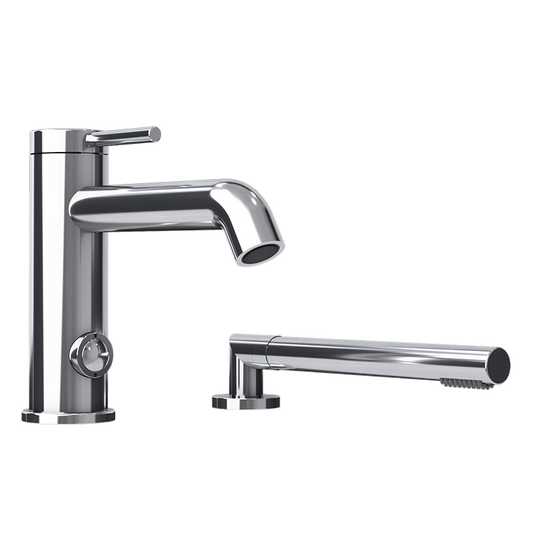 Rubi 8" Vertigo Two Pieces Bathtub Faucet- Chrome - Renoz