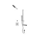 Rubi Kali 3/4 Inch Thermostatic Shower Kit With With Straight Wall-mounted Shower Head - Chrome - Renoz