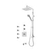 Rubi Kali 3/4 Inch Thermostatic Shower Kit With Bathtub Filler And Body Jet - Chrome - Renoz