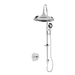 Rubi Saïda Pressure Balanced Shower Kit With Hand Shower - Chrome - Renoz